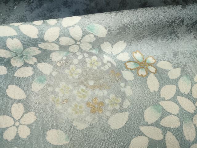 平和屋着物●訪問着　遠山花丸文　暈し染め　正絹　逸品　AABG4921ck