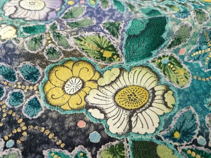 平和屋着物●訪問着　作家物　辻が花　花尽くし　暈し染め　正絹　逸品　AABG4922ck