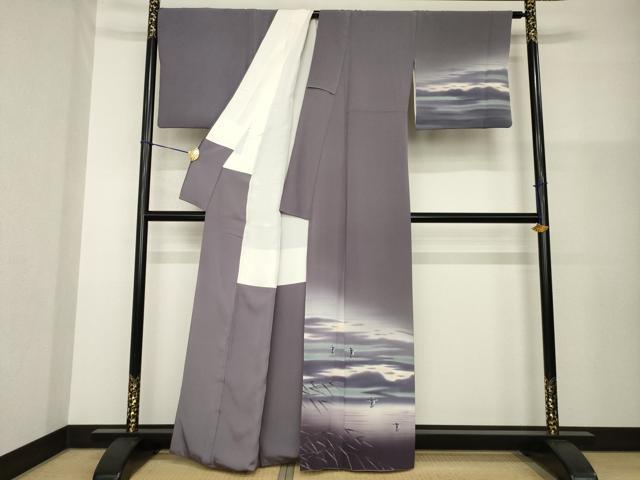 平和屋着物●訪問着　作家物　飛鳥文　暈し染め　金彩　正絹　逸品　AABG4925ck