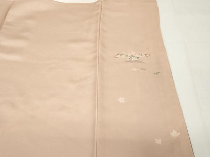 平和屋着物●訪問着　友禅　流水風景文　暈し染め　金彩　正絹　逸品　AABG4932ck
