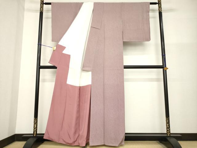 平和屋着物●江戸小紋　鮫小紋柄　正絹　逸品　未使用　AABG4946ck