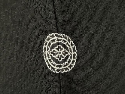 平和屋着物●訪問着　駒刺繍　草花文　暈し染め　金彩　正絹　逸品　AABG4949ck