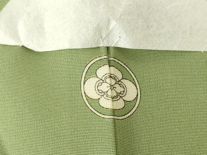 平和屋着物●訪問着　友禅　作家物　枝花文　暈し染め　正絹　逸品　未使用　AABG4956ck