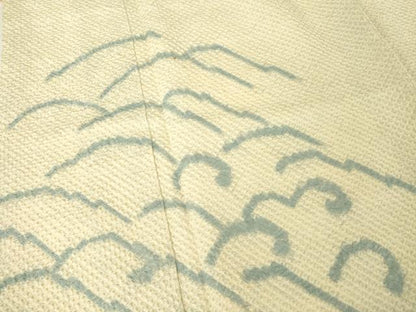 平和屋着物●訪問着　総絞り　立波文　高島屋扱い　正絹　逸品　AABG4959ck