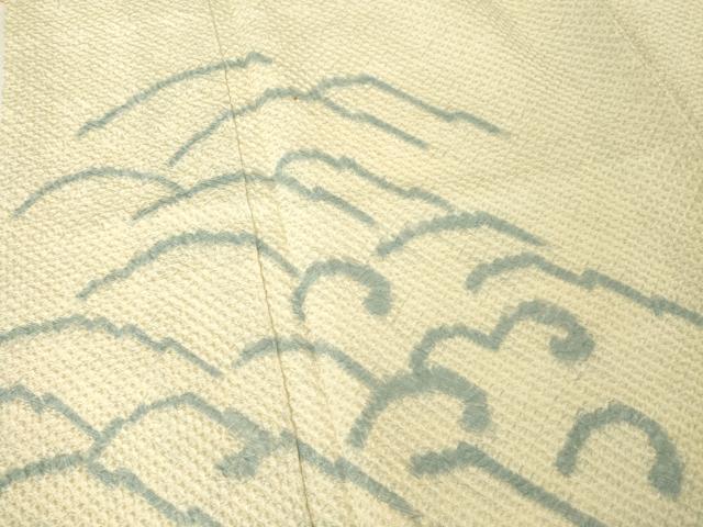 平和屋着物●訪問着　総絞り　立波文　高島屋扱い　正絹　逸品　AABG4959ck