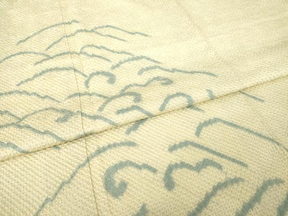 平和屋着物●訪問着　総絞り　立波文　高島屋扱い　正絹　逸品　AABG4959ck