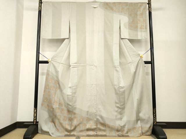 平和屋着物●訪問着　花兎　高島屋扱い　背抜き仕立て　ロング丈　正絹　逸品　AABG4960ck