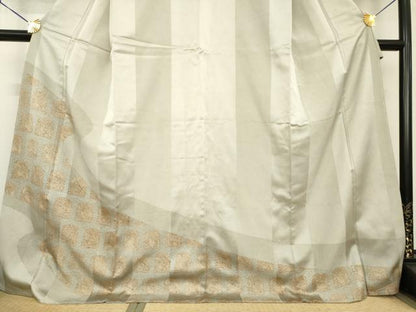 平和屋着物●訪問着　花兎　高島屋扱い　背抜き仕立て　ロング丈　正絹　逸品　AABG4960ck