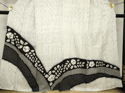 平和屋着物●訪問着　辻が花　絞り　舞花文　正絹　逸品　AABG4964ck