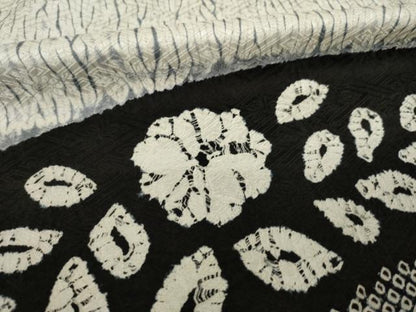 平和屋着物●訪問着　辻が花　絞り　舞花文　正絹　逸品　AABG4964ck