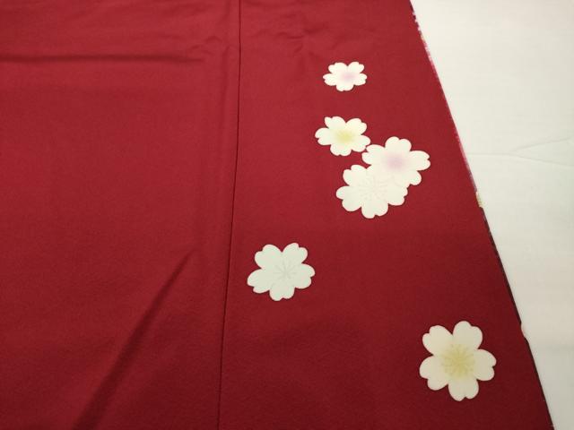 平和屋着物●豪華振袖　駒刺繍　御所車花文　暈し染め　金彩　金通し地　正絹　逸品　AABG4967ck