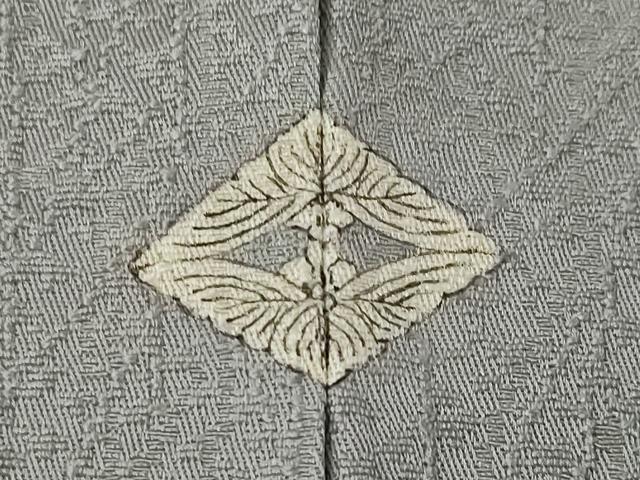 平和屋着物●上質な色無地　煤色　正絹　逸品　AABG4968ck