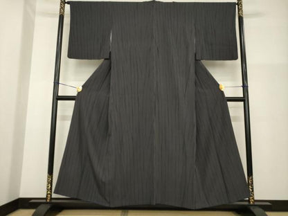 平和屋着物●上質な小紋　竜巻絞り　正絹　逸品　AABG4977ck