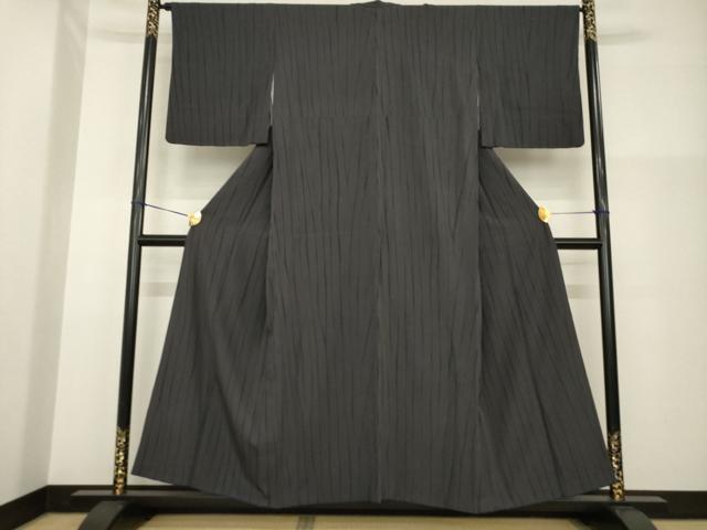 平和屋着物●上質な小紋　竜巻絞り　正絹　逸品　AABG4977ck