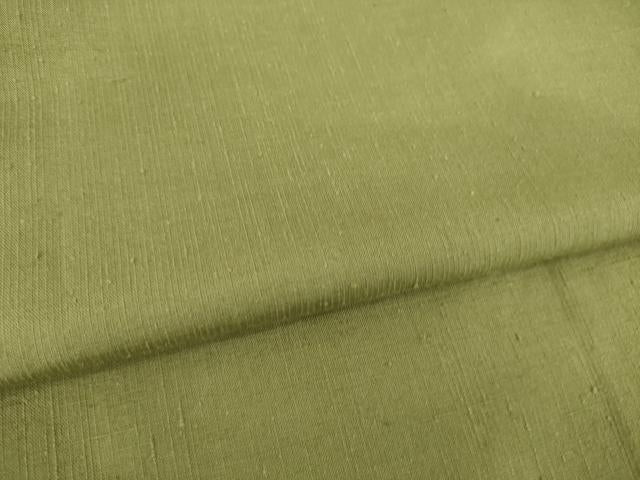 平和屋着物●上質な紬　色無地　梅松色　正絹　逸品　AABG4980ck