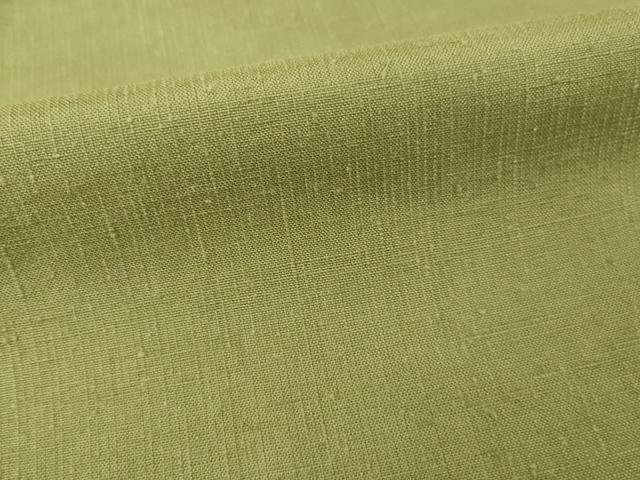 平和屋着物●上質な紬　色無地　梅松色　正絹　逸品　AABG4980ck