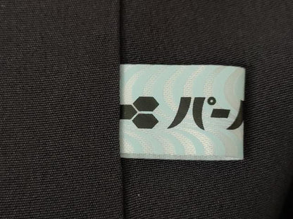 平和屋着物●上質な小紋　本藍　幾何学文様　ロング丈　正絹　逸品　未使用　AABG4982ck