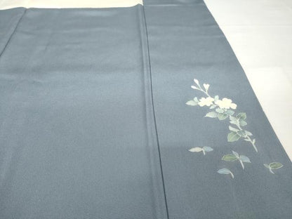 平和屋着物●訪問着　友禅　草花文　正絹　逸品　AABG4989ck