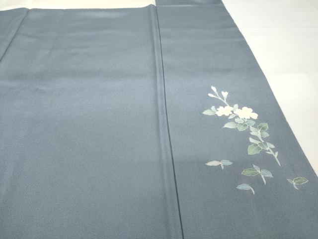 平和屋着物●訪問着　友禅　草花文　正絹　逸品　AABG4989ck