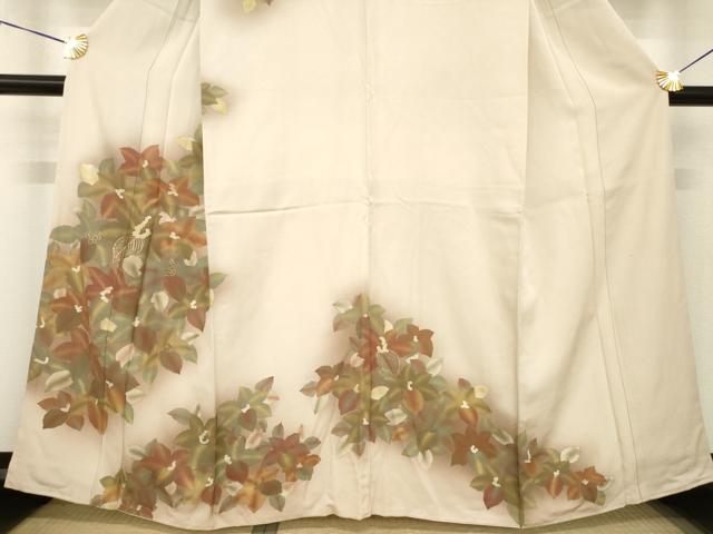 平和屋着物●訪問着　南天文　暈し染め　金彩　正絹　逸品　AABG4990ck