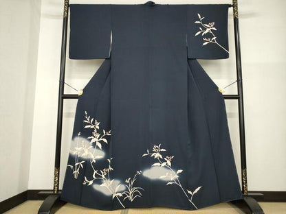 平和屋着物●訪問着　友禅　草花文　暈し染め　正絹　逸品　未使用　AABG4993ck