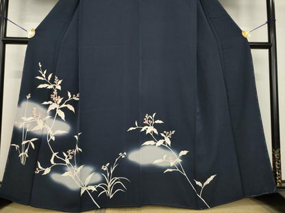 平和屋着物●訪問着　友禅　草花文　暈し染め　正絹　逸品　未使用　AABG4993ck