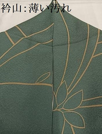 平和屋着物■上質な小紋　枝葉文　正絹　逸品　AABG5004oa