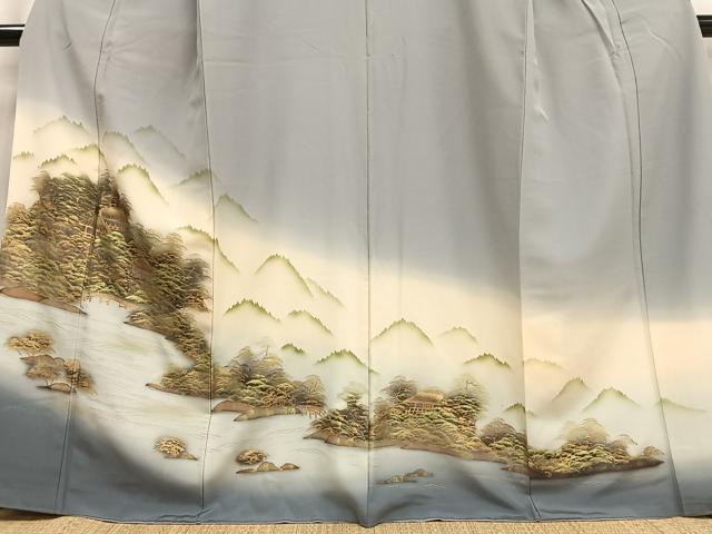 平和屋着物■豪華色留袖 風景松文 暈し染め 金彩 正絹 逸品 AABG5005oa