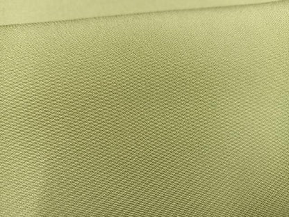 平和屋着物■上質な色無地　黄海松茶色　正絹　逸品　AABG5007oa