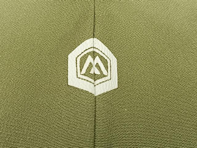 平和屋着物■上質な色無地　黄海松茶色　正絹　逸品　AABG5007oa