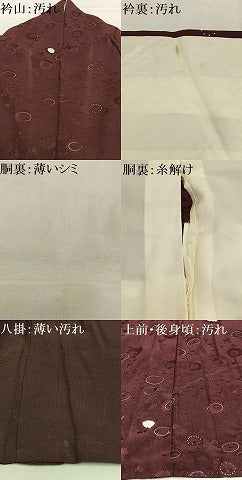 平和屋着物■上質な小紋　絞り　枝花文　正絹　逸品　AABG5008oa