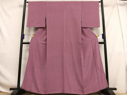平和屋着物■上質な小紋　幾何学文様　正絹　逸品　AABG5010oa