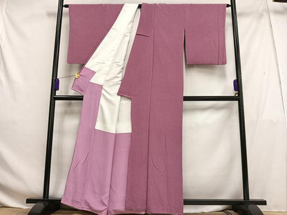 平和屋着物■上質な小紋　幾何学文様　正絹　逸品　AABG5010oa