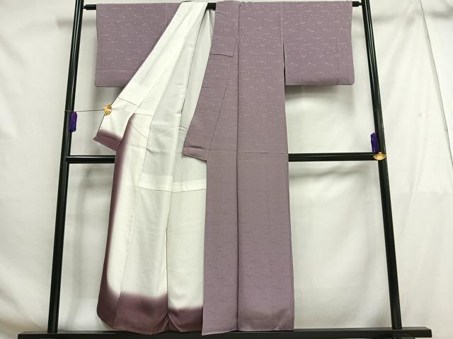 平和屋着物■上質な色無地　芝地紋　紅藤色　正絹　逸品　AABG5028oa