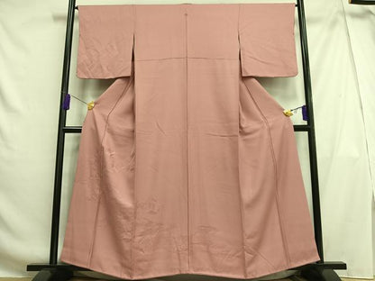 平和屋着物■豪華色留袖 風景地紋 桃色 正絹 逸品 AABG5080oa