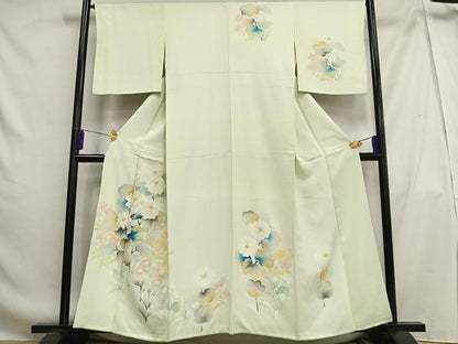 平和屋着物■訪問着 刺繍 枝花文 正絹 逸品 AABG5083oa