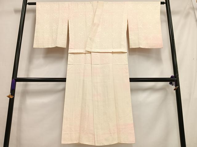 平和屋着物■長襦袢　袷　紗綾形花地紋　暈し染め　正絹　逸品　AABG5087oa