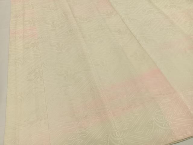 平和屋着物■長襦袢　袷　紗綾形花地紋　暈し染め　正絹　逸品　AABG5087oa