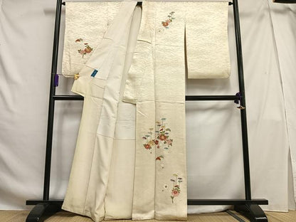 平和屋着物■訪問着 刺繍 松竹梅 金銀糸 やまと誂製 正絹 逸品 AABG5088oa