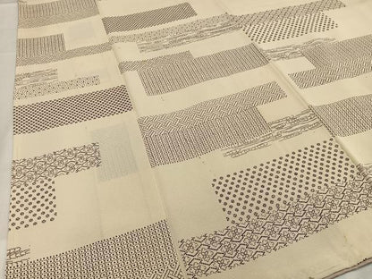 平和屋着物■上質な小紋 作家物 横段文 正絹 逸品 AABG5091oa