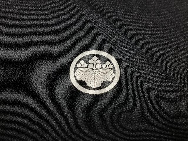 平和屋着物■豪華黒留袖　刺繍　風景草花文　松竹梅　金彩　正絹　逸品　AABG5124oa