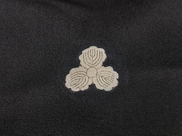 平和屋着物■豪華黒留袖　飛鶴松文　金銀糸　金彩　正絹　逸品　AABG5125oa