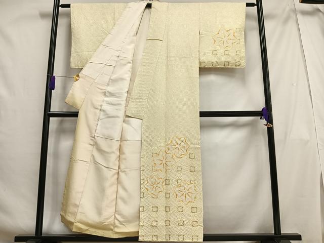 平和屋着物■訪問着 総絞り 舞花文 正絹 逸品 AABG5146oa