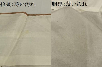 平和屋着物■上質な紬　めがね織　正絹　逸品　AABG5162oa