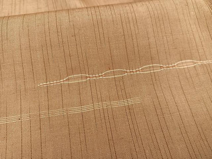 平和屋着物■上質な紬　めがね織　正絹　逸品　AABG5162oa
