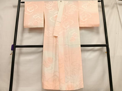 平和屋着物■長襦袢 無双仕立て 花亀甲文 暈し染め 正絹 逸品 AABG5185oa