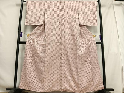 平和屋着物■上質な小紋 総絞り 正絹 逸品 AABG5195oa