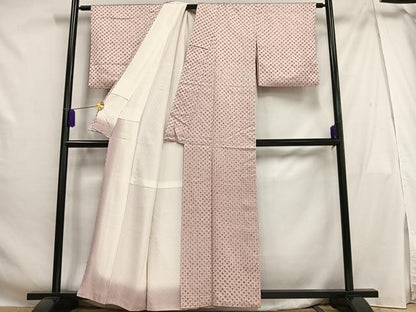 平和屋着物■上質な小紋 総絞り 正絹 逸品 AABG5195oa