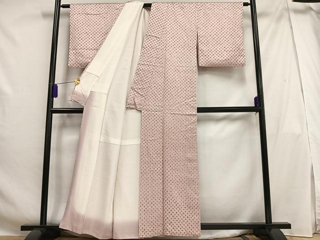 平和屋着物■上質な小紋 総絞り 正絹 逸品 AABG5195oa