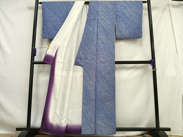 平和屋着物■大変加工の良い総絞り小紋 正絹 逸品 AABG5197oa